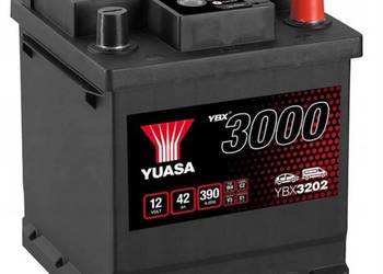 Akumulator Yuasa Standard 12V 42Ah 390A kostka Prawy Plus
