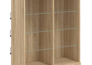 Szafka z oświetleniem LED dąb sonoma 81x37x100 cm WM-836716