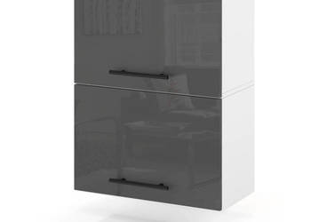 Szafka Kuchenna Wisząca Klapowa Modułowa 50cm Spremium Szary Połysk