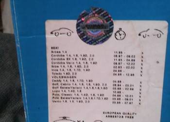 Klocki hamulcowe volkswagen caddy 1,4 1,6 1,7 D 1,9 D itd.