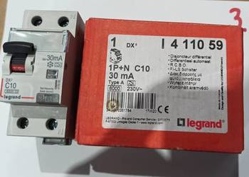 Wyłącznik różnicowonadprądowy P312 C10A/30mA typ A 1P+N 411059 LEGRAND
