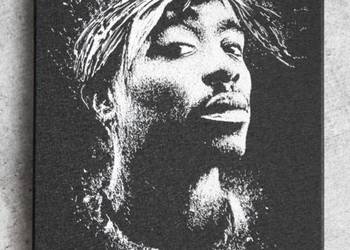 2pac Oryginalny obraz ręcznie grawerowany... Staloryt Tupac