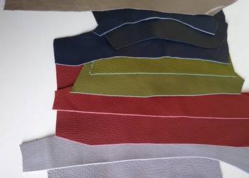 Skóra (314 g) Licowa Włoska średnie i małe kawałki 5 kolorów Skóra (314 g) Licowa Włoska średnie i małe kawałki 5 kolorów