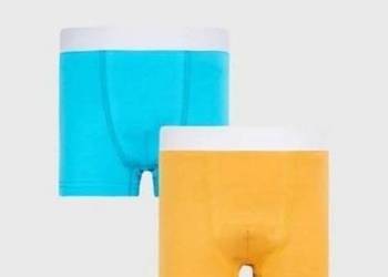2 PACK niebiesko-żółtych bokserek Basic 110/116