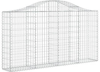 Kosze gabionowe 12 szt 200x30x100/120cm galwanizowane żelazo WM-3145440