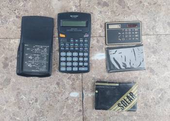 Stare kalkulatory 2szt Sharp EL-500W i słoneczny Solar