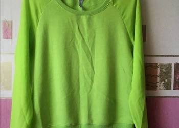 bluza , łączone materiały , tiulowe rękawy /  NEW YORkER  / rozm. s / xs