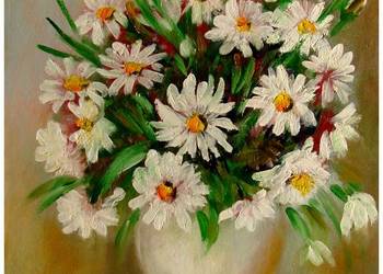 Rumianki obraz olejny 30cm-40cm dostępny