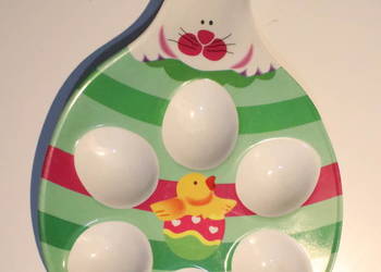 Talerz na jajka królik wielkanoc