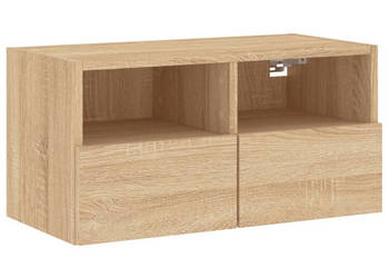 Ścienna szafka TV dąb sonoma 60x30x30 cm WM-836858