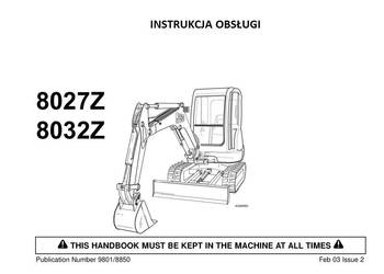 JCB 8027Z, 8032Z, INSTRUKCJA OBSŁUGI J.POLSKI