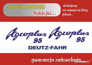 naklejki deutz agroplus 95 i inne