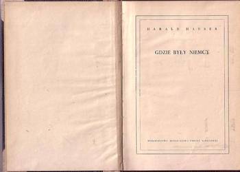 (9314) GDZIE BYŁY NIEMCY – HARALD HAUSER