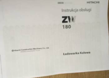 dtr instrukcja obsługi ładowarka hitachi zw 180 i inne