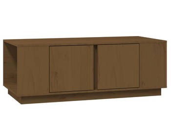 Stolik kawowy miodowy brąz 110x50x40 cm lite drewno sosnowe WM-814432