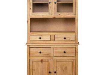 vidaXL Kredens, 93x40,5x180 cm, lita sosna(SKU:282700)