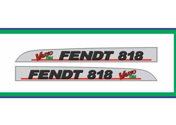 Naklejki na ciagnik FENDT 818 Vario TMS nalepki komplet bardzo mocne