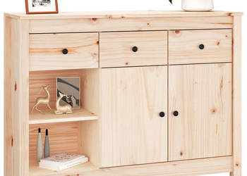 Szafka 100x35x74 cm lite drewno sosnowe WM-814554