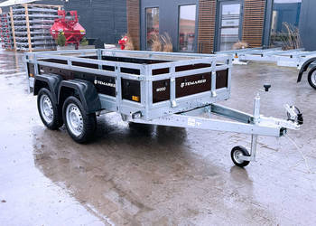 Przyczepka TEMARED WOOD 2612/2 KIPP DMC 750 kg burty sklejkowe