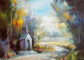 Obraz olejny "Kapliczka V"