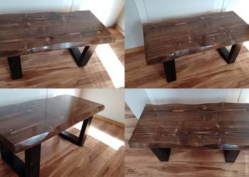 stolik kawowy rustyk z drewna drewniany ława stół 100cm X03