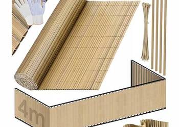 Osłona Balkonowa Pvc Mata Na Balkon Taras Bambus 90X400Cm Kesser Nowa