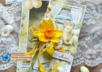 Kartka świąteczna, wielkanoc, wielkanocna