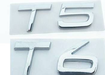 NOWE logo srebrne znaczek T5 | T6 emblemat klejany