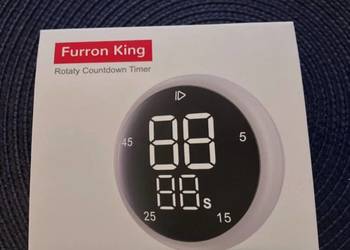 Elektroniczny timer kuchenny LED – minutnik z obrotowym sterowaniem
