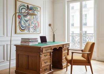 ANTYCZNE BIURKO DĘBOWE lata 30. styl eklektyczny BIURKO gabinetowe szuflady