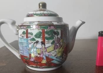Famille Rose chiński imbryk porcelanowy imbryczek czajniczek z porcelany