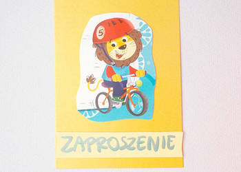 c6 zaproszenia dla chłopca, kolorowe zaproszenia dla dzieci,