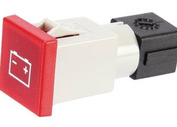 Kontrolka kwadratowa, 12/24V czerwona przykręcana 22.5x22.5 mm Cobo 094570…