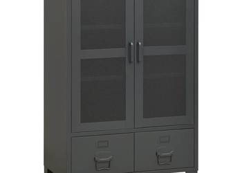 vidaXL Szafka w stylu industrialnym, antracyt, 70x40x115 cm(SKU:339623)