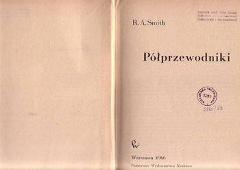 (1707) PÓŁPRZEWODNIKI -  R.A. SMITH