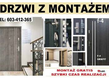 Drzwi z montażem wejściowe zewnętrzne od ręki