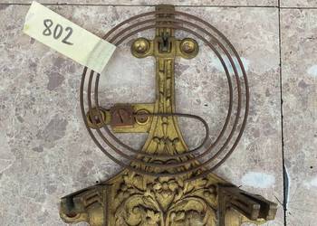 802 Gong mocowanie mechanizmu zdobione zegara linkowego żyłkowego wieszak