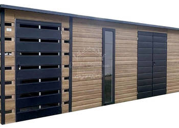 Schowek - domek ogrodowy 6x2,5m - wiata 0,5m - wiata 1,2m ID1057