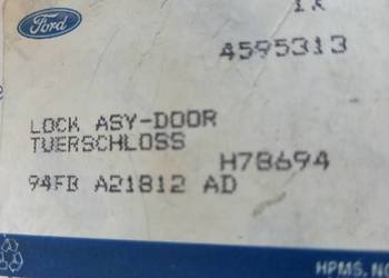 4595313/7223503 Zamek drzwi przód strona prawa Fiesta 4595313/7223503 Zamek drzwi przód strona prawa Fiesta