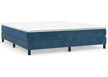 vidaXL Łóżko kontynentalne, ciemnoniebieska(SKU:3120788)