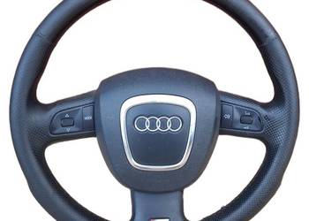 Kierownica skórzana S-line Audi A4 B6 B7 trójramienna z poduszką