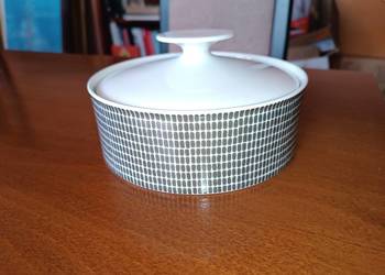 Bardzo elegancki porcelanowy pojemnik z przykrywką VINTAGE! syg. THOMAS