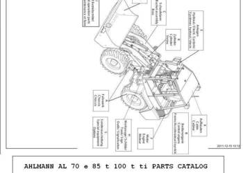 AHLMANN AL 70e, 85t, 100t, 100ti katalog części wysyłka