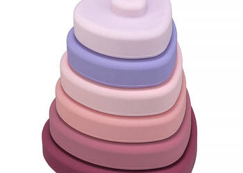 Wieża Silikonowa Sensoryczna Serca Dusky Lilac