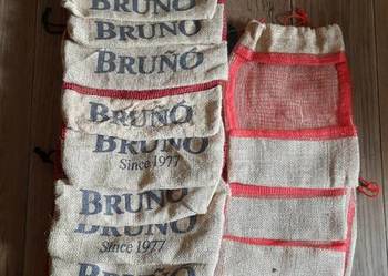 Jutowe ozdobne worki upominkowe, na owoce lub warzywa, wysyłka