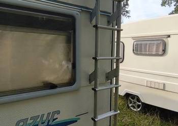 Drabinka drabina bagażnik dachowy kamper przyczepa kempingowa campervan bus