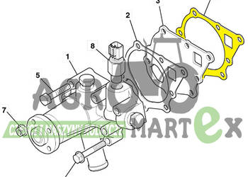 02/630651, 02-630651 USZCZELKA POMPY WODY PERKINS JCB