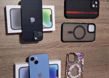 Iphon 14 czarny i blekitny