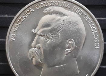 50 000zł J. Piłsudski 1988 r. Mennicze - wyselekcjonowane