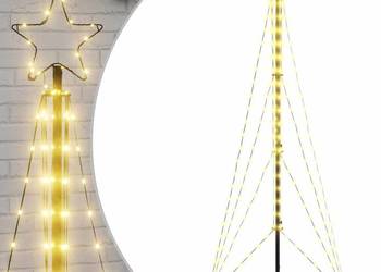 vidaXL Choinka LED 363 diody LED Ciepła biel 182 cm（SKU:3307643）